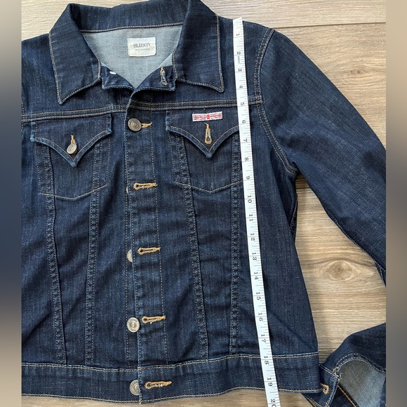 Hudson Signature Jean Jacket Denim Medium Dark Wash - Picture 10 of 10